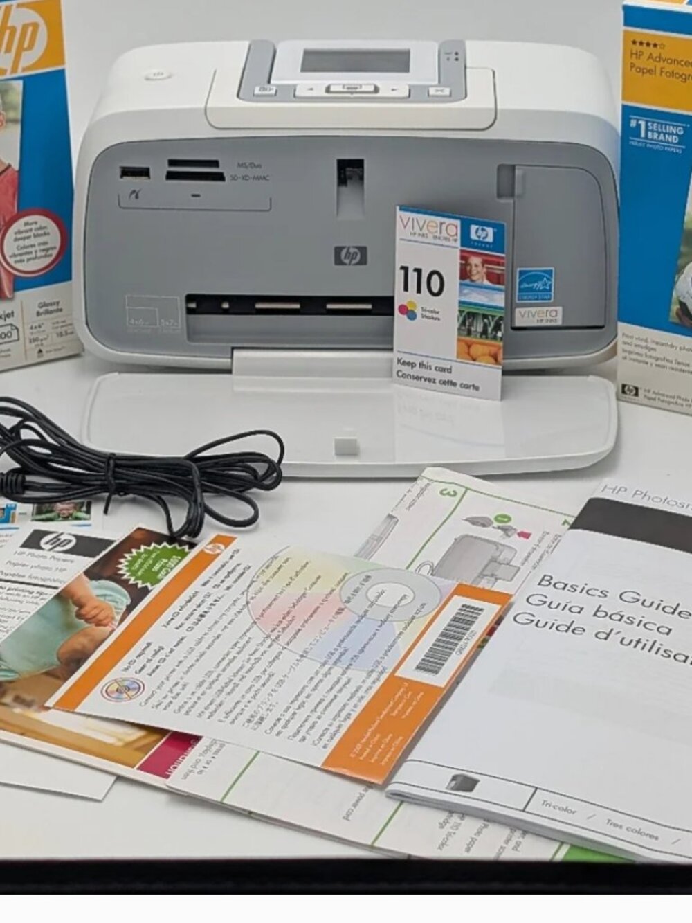 NIB HP Photosmart A536 Compact Photo Printer